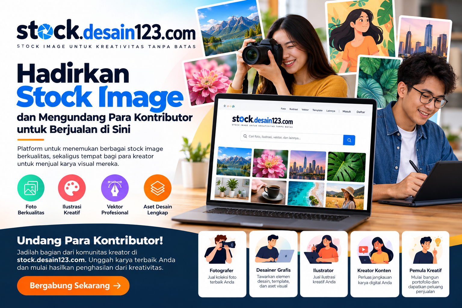 Hadirkan Stock Image dan Mengundang Para Kontributor untuk Berkarya dan Berjualan