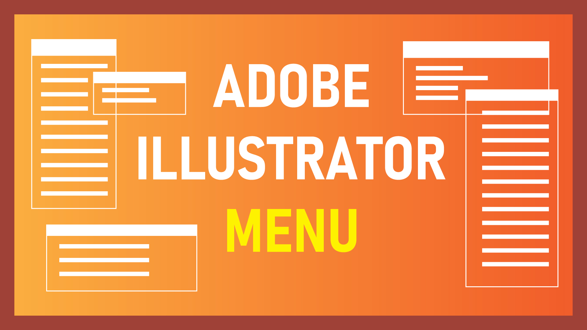 Mengenal Menu Adobe Illustrator