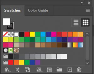 Panel swatches adobe Illustrator