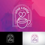 logo love coffee