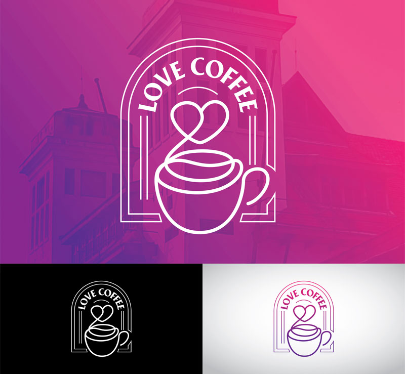 logo love coffee