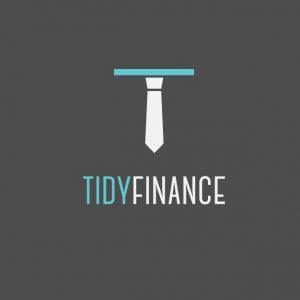 desain logo modern Tidy Finance, by minimalexa