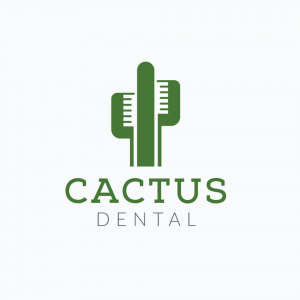 Logo Cactus Dental contoh logo yang bukan generik. by am121