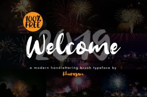 welcome font keren gratis