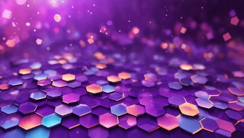 20195 Background purple colorful hexagon shape Hires