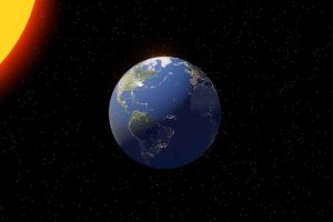 Video Animasi Rotasi Bumi dan Matahari