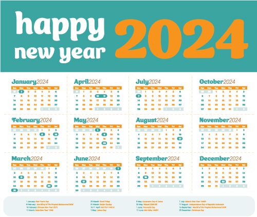 kalender kalendar 2024 template