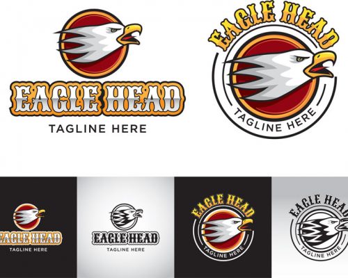 logo eagle head custom