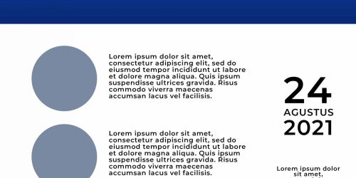 Template Flyer PSD blue basic