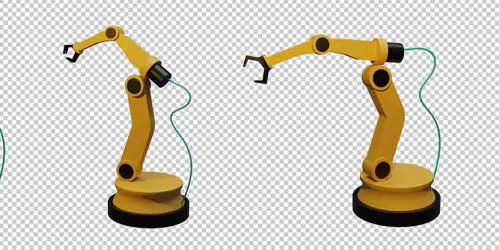 Ilustrasi Lengan Robot Otomasi Industry 4.0