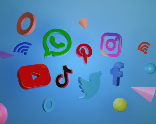 Icon Logo Media Sosial 3D